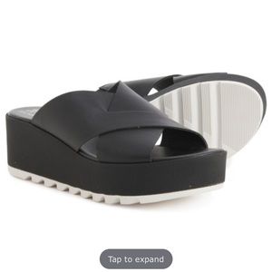 Sorel Leather Black Sandals 9 1/2